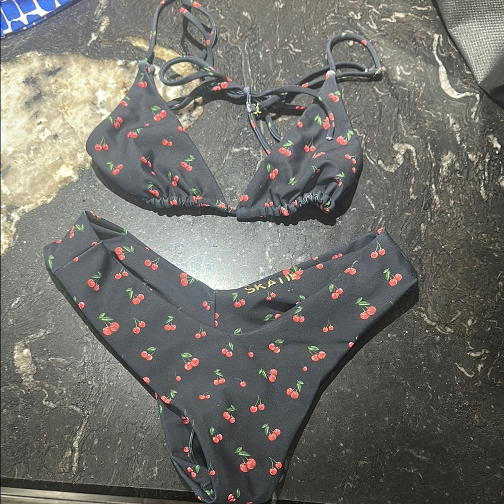 Skatie Cherry Print Bikini Set